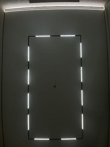 зеркала в ванную: Натяжной потолок Матовое Монтаж — 10