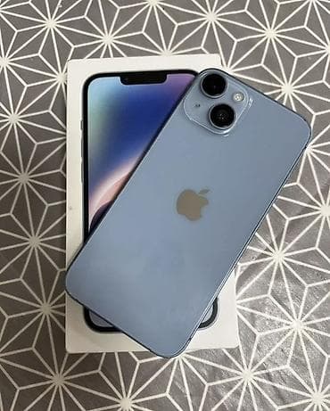 IPhone 14, Голубой, Коробка