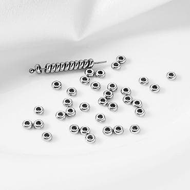 any cast: Бусины из нержавеющей стали круглые, вакуумное гальваническое — 1