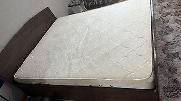 двух яростная кровать: Двуспальная кровать, С матрасом, длина - 200 см — 1