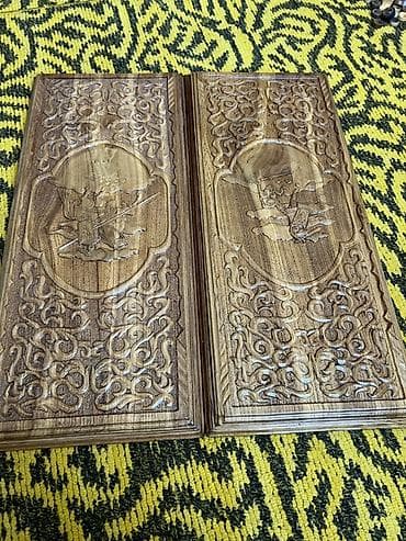 ударный инструмент: Нарды ручной работы из натурального дерева Карагач торг — 10