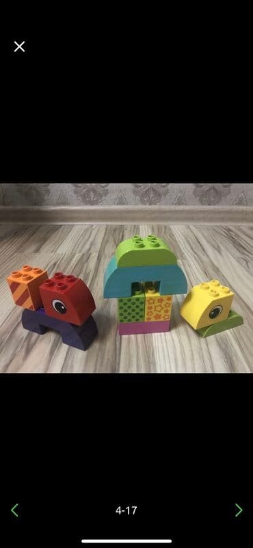 купить лего недорого: Развивающий игровой нобор lego duplo. каталка1000 сом. Набор состоит — 7