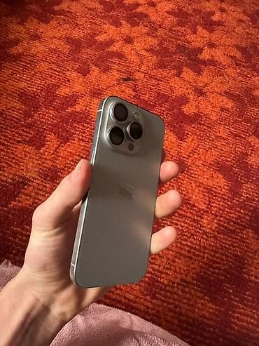 Техника и электроника: IPhone 15 Pro, Б/у, 256 ГБ, Natural Titanium, 81 % — 1
