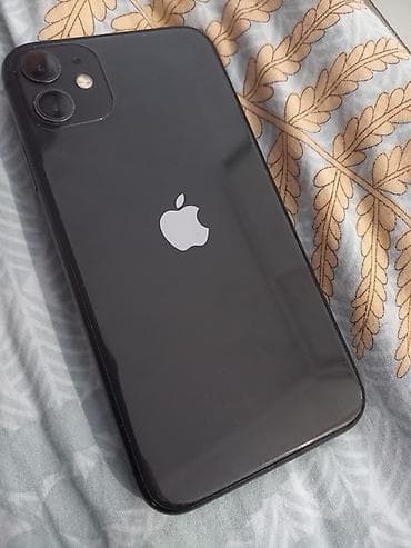 айфор 11: IPhone 11, Б/у, 128 ГБ, Белый, Защитное стекло, Чехол, Кабель, 74 % — 1