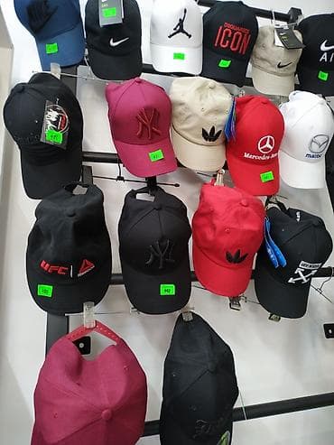 Эркектер кийими: Кепка кепки кепочки головной убор головные уборы в спортивном магазине — 1