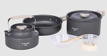 fire maple: Походный посуда Набор 2-3 человека. Качество отличное. Анодированный — 1