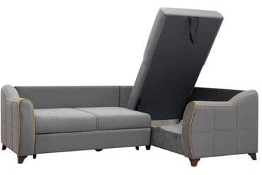 бу мебель для спальни: Диван угловой раскладной Френсис, ТД259 Темно-серый, Нижегородмебель и — 3