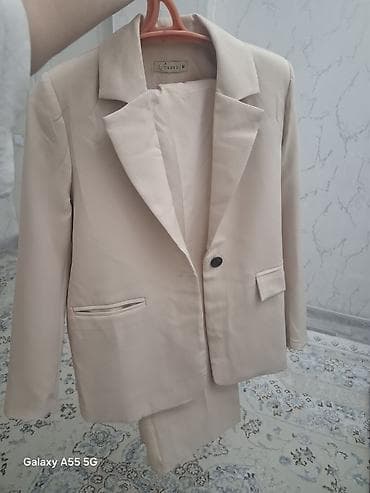 двойка лен: Женский костюм-двойка Trend M, цвет бежевый (нюд). Состав комплекта — 3