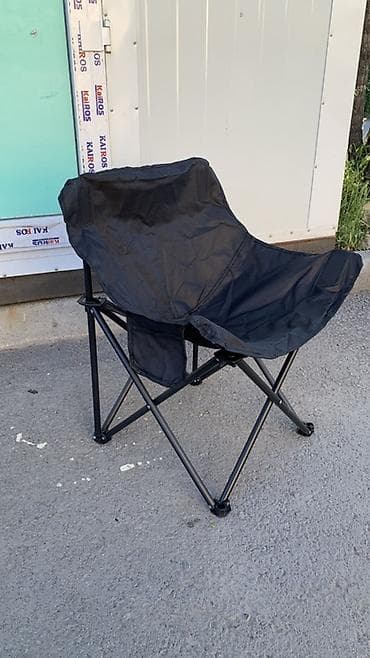 рассрочка мебел: Походный складной стул, Железо, цвет - Черный — 1
