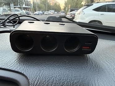 Автоэлектроника: Автомобильный разветвитель прикуривателя usb type c дисплей; — 5