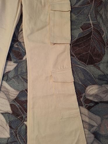 Платья: Брюки Клеш, Осень-весна, Хлопок, Новый, S — 3