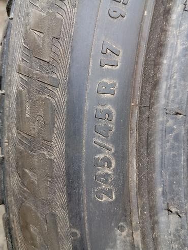 Унаа: Шиналар 245 / 45 / R 17, All-season, Колдонулган, 1 даана, Жеңил унаалар, Германия, DUNLOP — 4