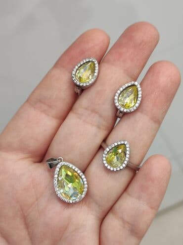 свадебные платья от производителя: Набор украшений, Проба 925, Женские, Новый — 2