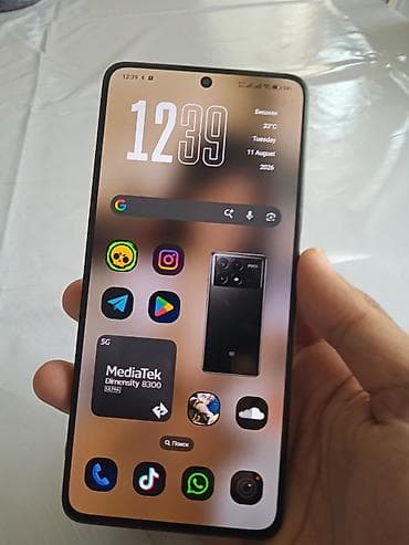 Poco X6 Pro 5G, Б/у, 512 ГБ, цвет - Черный, 2 SIM