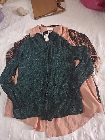 devit 3: Женские блузы/рубашки — набор из 3 вещей 1) Полупрозрачная блуза на — 1