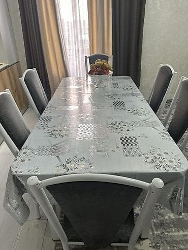 стол отургуч: Ашкана үстөлү жана отургуч, Колдонулган, Өзү алып кетүү, түсү - Боз — 1