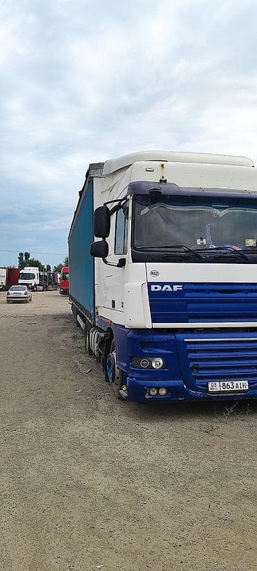 цилиндр прицеп: Тягач, DAF, 2012 г., Шторный — 2