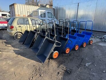 садовый измельчитель: Садово-строительная тачка и тележка, Стальная, Двухколесная, Новый — 2