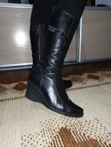 обувь для охоты: Сапоги из натуральной кожи, с натуральным мехом! Состояние идеальное! — 3