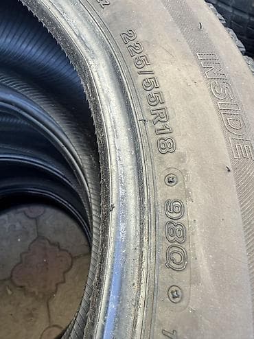 2255518: Шины 225 / 55 / R 18, Зима, Б/у, Комплект, Легковые, Япония, Bridgestone — 4