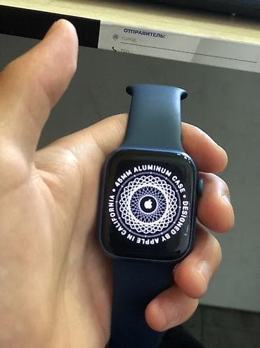 apple watch 5 бу: Apple Watch, алюминиевый корпус 45 мм, цвет синий (Midnight/Blue) — 1