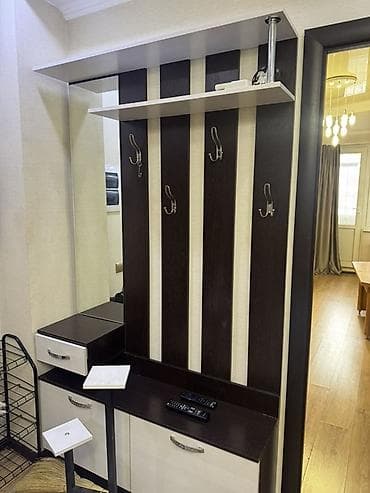 Прихожий гарнитур 4900 с зеркалом и шкафом-купе 9800, холодильник