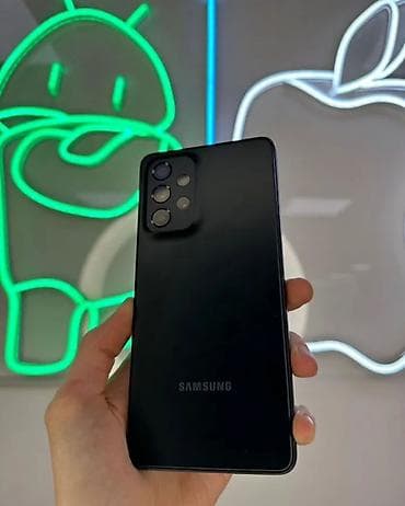 samsung a53: Samsung Galaxy A52, Б/у, 128 ГБ, цвет - Черный — 1