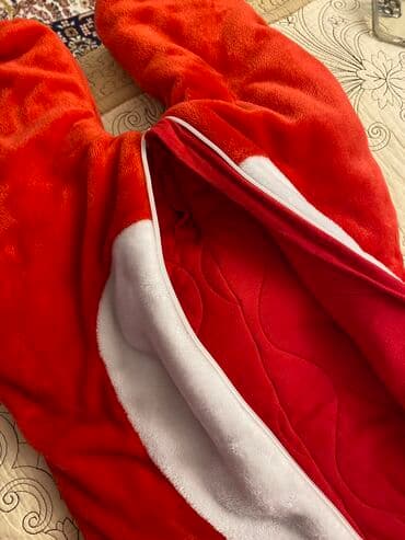 детская одежда для девочек и мальчиков: Боди, цвет - Красный, Б/у — 2