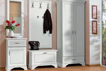 офисные мебели: Тумба для обуви 1Д, коллекции Кентаки, Белый Белый, БРВ Брест — 5