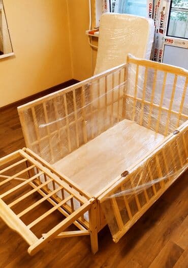 детская кровать 7 в 1: Детская односпальная кровать, Б/у, Для девочки, Для мальчика, С матрасом, Дерево, Самовывоз, Бесплатная доставка, Платная доставка — 9