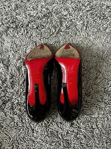 stephane christian: Лодочки-стилеты Christian Louboutin, модель с острым носком. - — 3