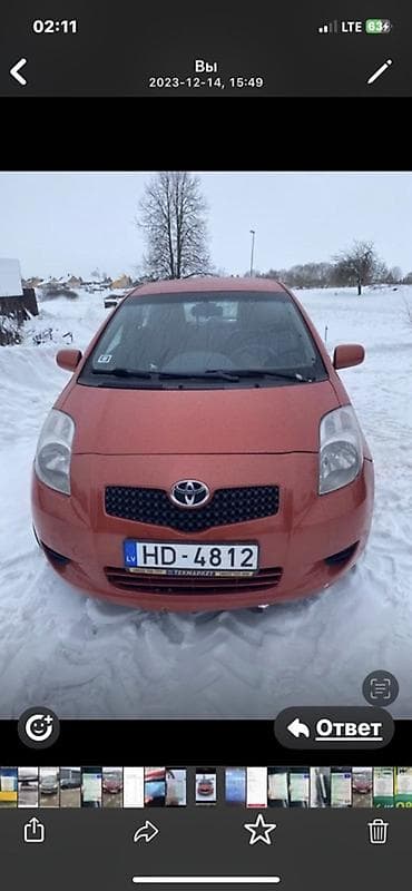 Продажа авто: Toyota Yaris: 2006 г., 1.5 л, Робот, Бензин, Хэтчбэк — 1