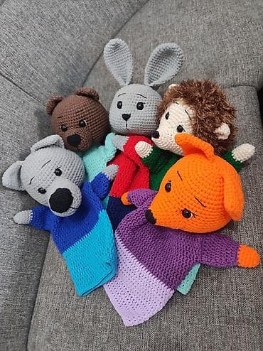 asus transformer book: Вязаный кукольный театр. изготовлен из пряжи полухлопок, глазки на — 6