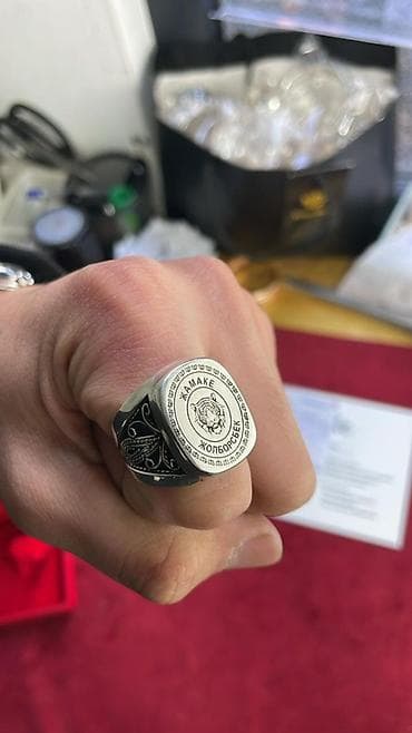 Мужские перстни с индивидуальной гравировкой - Материал: серебро — 3