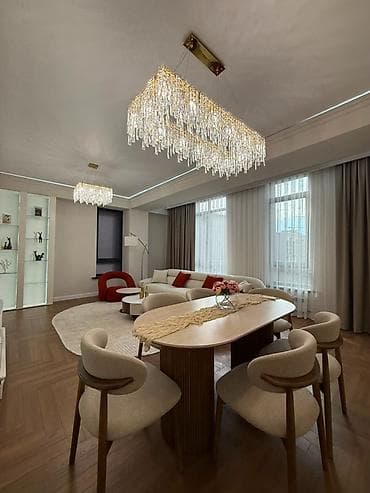 discovery studio: 3 комнаты, 105 м², Асанбай мкр Элитка, 9 этаж, Дизайнерский ремонт — 2