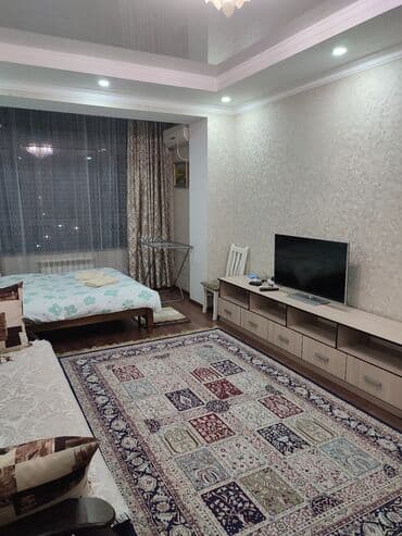 суточный дом в бишкеке: 1 комната, Душевая кабина, Постельное белье, Кондиционер — 3