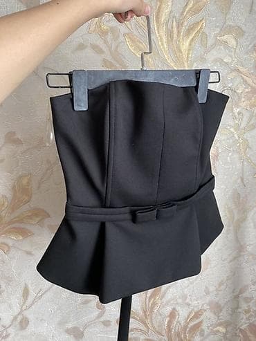 плотя: Черный корсет-топ с баской брала в bonnitto не носила ни разу ( — 1