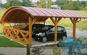 дрова: Навес, Двускатный, Металл, Профнастил — 7