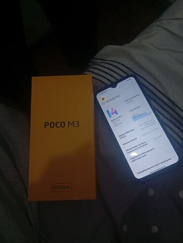 телефон поко бу: Poco M3, Б/у, 128 ГБ, цвет - Черный, 2 SIM — 2