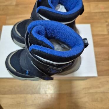 обувь зимний: Детские зимние ботинки KENKA - Цвет: темно‑синий/черный с синим — 3