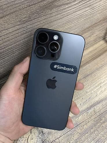 IPhone 15 Pro Max, Б/у, 256 ГБ, Black Titanium, Защитное стекло, Чехол, 85 %