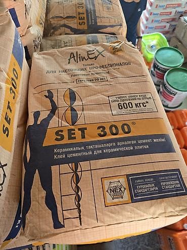 Плитка үчүн клей: Alinex SET 300, Кафелдер үчүн, Reinforced — 1