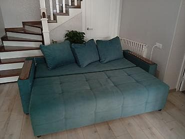 coffee table: Прямой диван, Б/у, Трехместный — 7