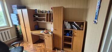 списать офисную мебель: Комплект офисной мебели, ДСП, цвет - Коричневый — 1