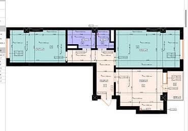 o2 development: 2 комнаты, 70 м², Элитка, 10 этаж, ПСО (под самоотделку) — 1