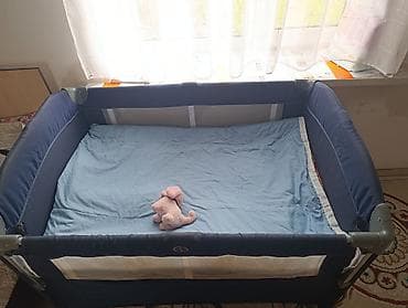 Манеж-кровать, Раскладной, Другой материал