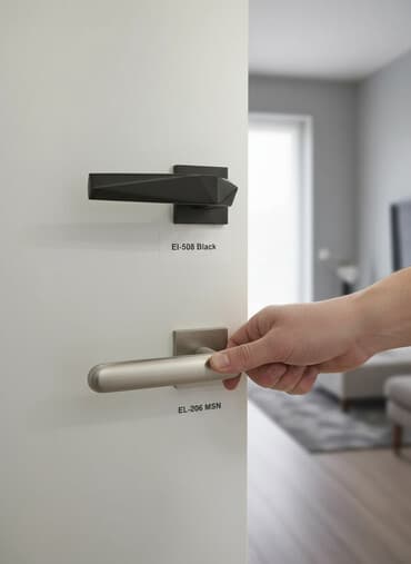 ручки на кухонную мебель: Дверная ручка, Для межкомнатных дверей, Метал, Новый — 1