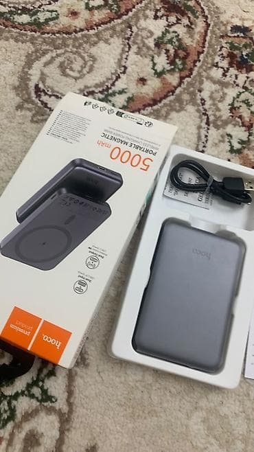 магнит машина: HOCO магнитный портативный беспроводной power bank 5000 мА·ч - — 1