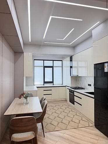 Кыймылсыз мүлк: 3 бөлмө, 80 м², №4 шаардык оорукана (Айни көч.) Элитка, 8 кабат, Евро оңдоо — 6