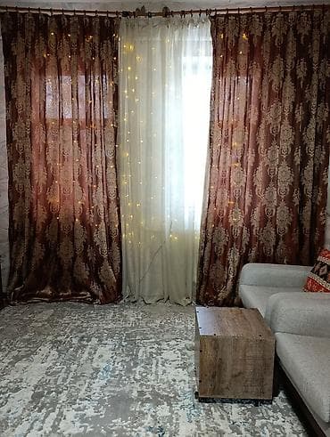 шторы золотистые: Комплект штор, Жаккард, Готовое изделие, Новый, Для зала — 3